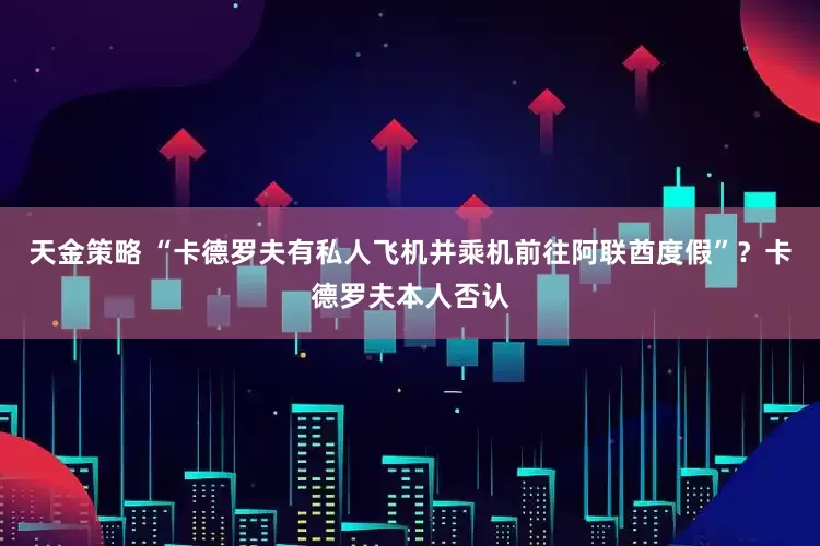 天金策略 “卡德罗夫有私人飞机并乘机前往阿联酋度假”？卡德罗夫本人否认